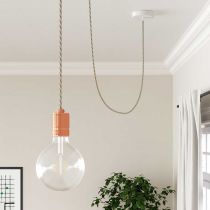 Creative cables - Câble textile torsadé en lin