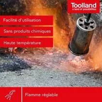 D&Eacute;SHERBEUR THERMIQUE &Agrave; GAZ - TUYAU 5 m - R&Eacute;GULATEUR DE PRESSION 2.5 BAR (VL104)