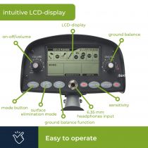 DÉTECTEUR DE MÉTAUX MULTIFONCTIONS AVEC AFFICHEUR LCD (FRÉQ. < 9 kHz) (CS400)