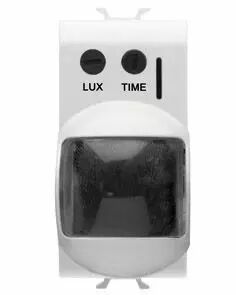 D�tecteur de mouvement infrarouges - 230v ac 50/60hz - 1no 16a(ac1)10a (ac15) 250v ac - 2 modules - blanc - chorus