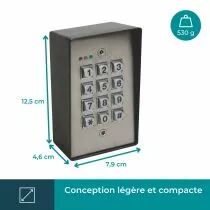 Digicode - 2 Sorties Relais - Anti-Vandalisme (HAA9350)