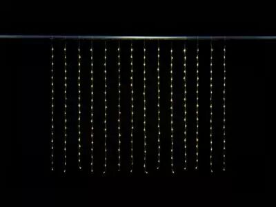 Digital LED curtain - 2 x 1.5 m - 252 LED - blanc chaud - c�ble transparent - modulateur - 24 V (DGT-CS-LED-2X1.5-24V-UW)