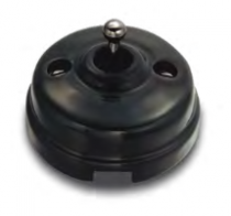 Dimbler bouton poussoir, corps en porcelaine noire/manette nickel noir avec pas de cable (60312212)
