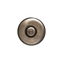 Dimbler bouton poussoir en métal couleur bronze, corps en porcelaine noire (60310852)