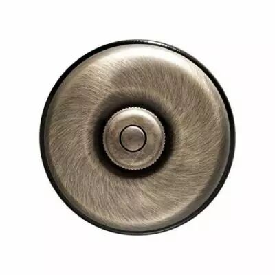 Dimbler bouton poussoir en m�tal couleur bronze, corps en porcelaine noire avec pas de cable (60310752)