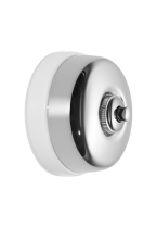 Dimbler bouton poussoir en métal couleur chrome, corps en porcelaine blanche (60310682)