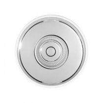 Dimbler bouton poussoir en métal couleur chrome, corps en porcelaine blanche avec pas de cable (60310812)