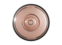 Dimbler bouton poussoir en métal couleur chrome, corps en porcelaine noire (60310872)