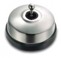 Dimbler bouton poussoir en métal couleur chrome, corps en porcelaine noire avec manette (60312872)