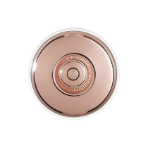 Dimbler bouton poussoir en métal couleur cuivre, corps en porcelaine blanche (60310822)