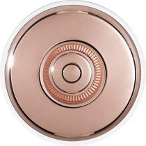 Dimbler bouton poussoir en métal couleur cuivre, corps en porcelaine blanche avec pas de cable (60310722)