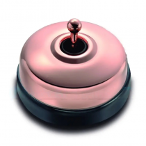 Dimbler bouton poussoir en métal couleur cuivre, corps en porcelaine noire (60310882)
