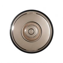 Dimbler bouton poussoir en métal couleur cuivre, corps en porcelaine noire avec pas de cable (60310782)