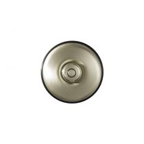 Dimbler bouton poussoir en métal couleur dorée satinée, corps en porcelaine noire (60310842)