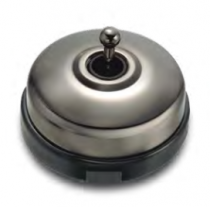 Dimbler bouton poussoir en métal couleur nickel noire, corps en porcelaine noire avec manette et pas de cable (60312792)