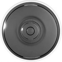 Dimbler bouton poussoir en métal couleur nickel noire, corps en porcelaine noire avec pas de cable (60310792)