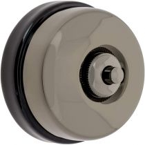 Dimbler bouton poussoir en métal couleur nickel noire, corps en porcelaine noire avec pas de cable (60310792)