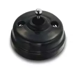 Dimbler va-et-vient, corps en porcelaine noire/manette chrome (60308342)