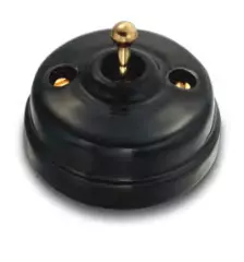 Dimbler va-et-vient, corps en porcelaine noire/manette dor�e (60308332)