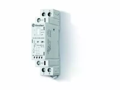 DIN-railschakelaar 2 x NO 230 VAC 25 A (FIN22.32.0.230.4340)