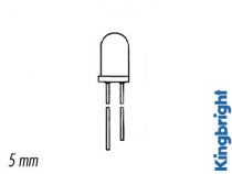 Diode infrarouge 5mm bleu-translucide 940nm (L-7113F3BT)