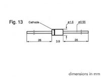 Diode petits signaux 150ma - 100v (1N4148)