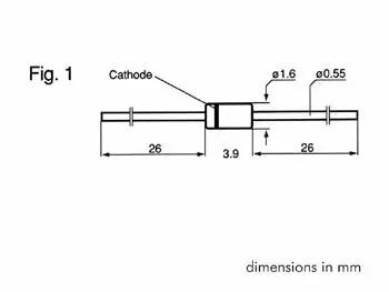 Diode zener 9v1-500mw (ZA9V1)