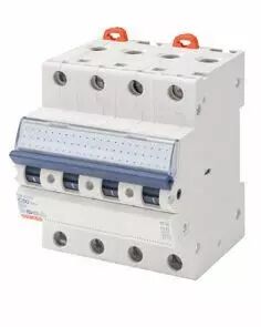 Disjoncteur magn�tothermique - 4p courbe b 63a 230v 6000a (en60898) 20ka(en60947-2) / 400v 6000a (en60898) 10ka(en60947-2) - 4 m