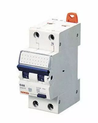 Disjoncteur magn�tothermique diff�rentiel compact - 2p courbe b 6a 230v 10000a (en61009-1) 10ka (en60947-2) classe a idn=0,03a -