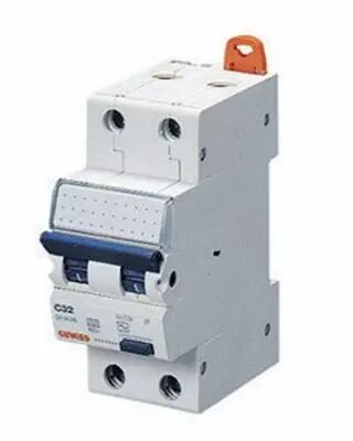 Disjoncteur magn�tothermique diff�rentiel compact - 2p courbe b 6a 230v 6000a (en61009-1) 7,5ka (en60947-2) classe a idn=0,3a - 