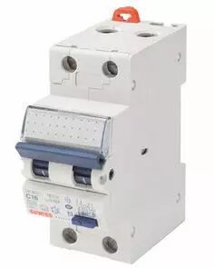 Disjoncteur magn�tothermique diff�rentiel compact - 2p courbe c 16a 230v 4500a (en61009-1) 6ka (en60947-2) classe ac idn=0,03a -