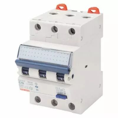 Disjoncteur magn�tothermique diff�rentiel compact - 3p courbe b 6a 230v 6000a (en61009-1) 10ka (en60947-2) / 400v 6000a (en61009