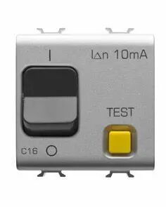 Disjoncteurs magn�tothermique diff�rentiel - 1p+n 10a 30ma 230v ac 3ka - 2 modules - titane - chorus