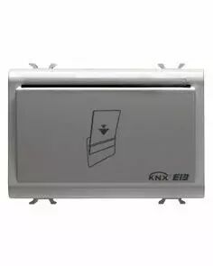 Dispositif porte transpondeur - knx - � encastrer - 12/24v ac/dc - 3 modules - blanc - chorus