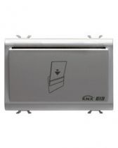 Dispositif porte transpondeur - knx - à encastrer - 12/24v ac/dc - 3 modules - blanc - chorus