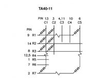 Dot matrix displ. 100mm h.rouge 31mcd ca (TA40-11SRWA)