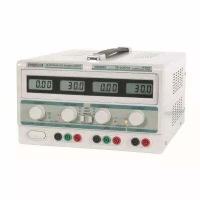 Double Alimentation Dc Lab / 4 Afficheurs Lcd / 2 X 0-30 Vcc / 0-3 A + 5 Vcc Fixe 3 A Max (LABPS23023)