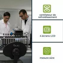 Double Alimentation Dc Lab / 4 Afficheurs Lcd / 2 X 0-30 Vcc / 0-3 A + 5 Vcc Fixe 3 A Max (LABPS23023)