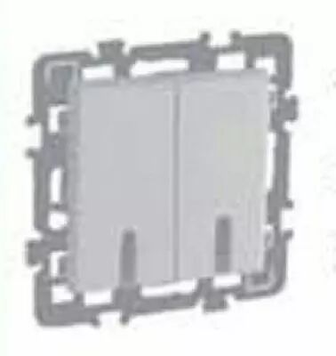 Double bouton poussoir � voyant + cache peinture