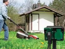 Double Prise Avec Temporisateur - Usage À L\'Extérieur - Schuko (EG2WTM-G)