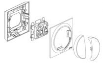 Double va-et-vient 10AX blanc monobloc de la collection Neo de Fontini (28302052)