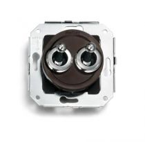 Double va-et-vient marron avec manette chrome, collection Venezia de Fontini (65302522)