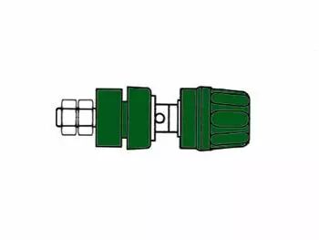 Douille 4mm avec bouchon imperdable- vert (pki 10a) (HM2441A)