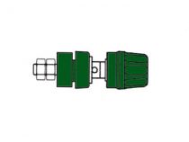 Douille 4mm avec bouchon imperdable- vert (pki 10a) (HM2441A)