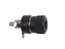 Douille 4mm nickelee - noir (CM27B)