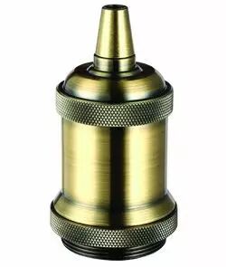 Douille Acier Filet� R�tro Bronze (187551)