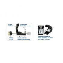 DOUILLE CERAMIQUE GU-10 AUTOMATIQUE CL2 + CABLE (x25) (100020)