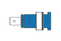 Douille de securite isolee 4mm, bleu (seb 2620-f6,3) (HM2421S)