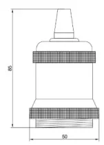 Douille E27 - Alu bronze antique (BAI139692)