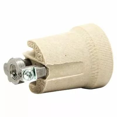 DOUILLE EN PORCELAINE E27 AVEC �TRIER VISS�  10x1